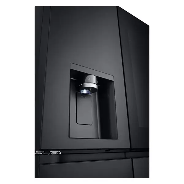 یخچال فریزر فرنچ چهار درب ال جی مدل GR-X33FFCRL رنگ دودی نمای از آب ریز ویخ ریز