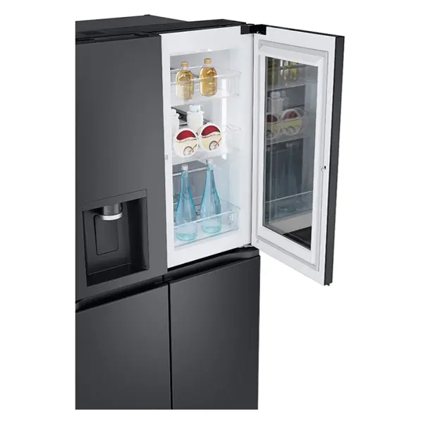 یخچال فریزر فرنچ چهار درب ال جی مدل GR-X33FFCRL رنگ دودی از بغل