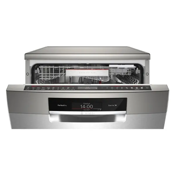 صفحه نمایش و پنل کنترلی ماشین ظرفشویی بوش SMS8ZDI86Q رنگ نقره ای